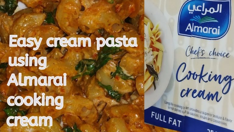 Easy pasta recipe using Almarai cooking cream