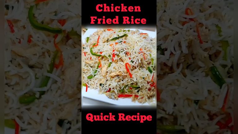 Chicken Fried Rice Restaurant Style Recipe | Chinese Rice | Quick & Easy Recipes #shorts #viral