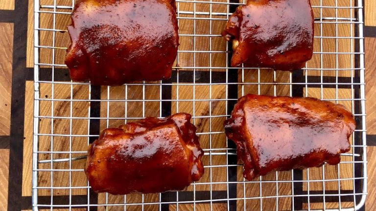 Competition style chicken thighs