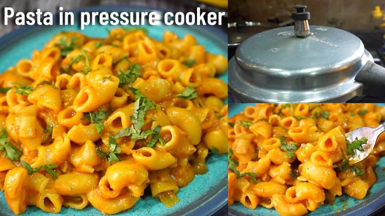 Pressure cooker pasta recipe | how to cook pasta in pressure cooker | masala macaroni pasta