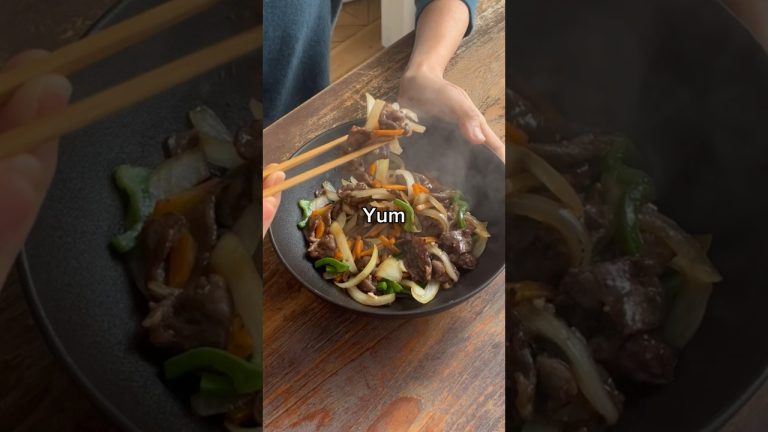 Stir-fried Beef onion! Easy and quick to make😊and yummy 😋 #shortvideo #easyrecipe #quickrecipe