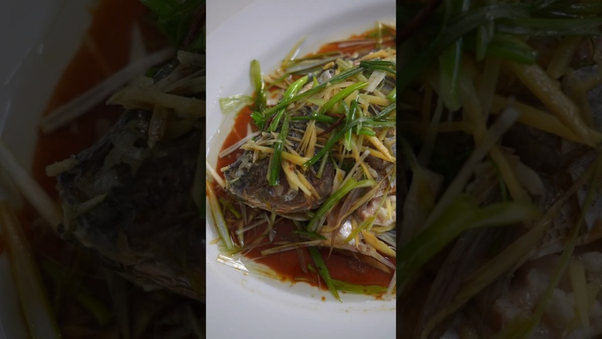 Cantonese Steamed Fish 🐟 Lunar New Year Recipes 🐲🧧🎊 #shorts