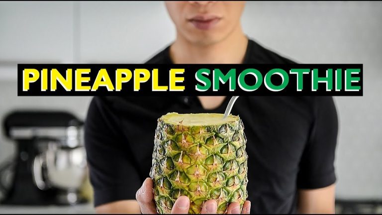 Drink from a FRUIT | PINEAPPLE COCONUT SMOOTHIE RECIPE
