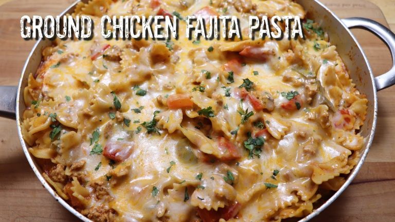 Ground Chicken Fajita Pasta | MOLCS Easy Recipes