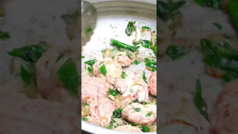 Goat Brain 🧠 Fry Recipe in Village Style