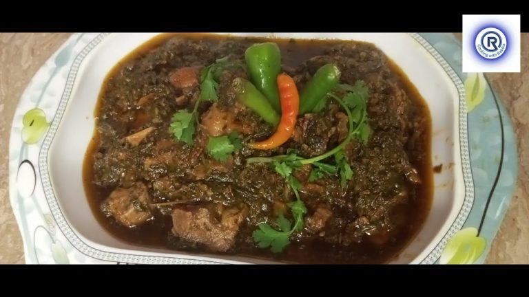 Palak Gosht Recipe // How to Make Spinach &  Beef Recipe // Restaurant Style Palak Gosht