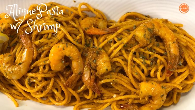 Aligue Pasta with Shrimp | Taba ng Talangka Pasta w/ Shrimp Recipe | Seafood Pasta | Get Cookin'