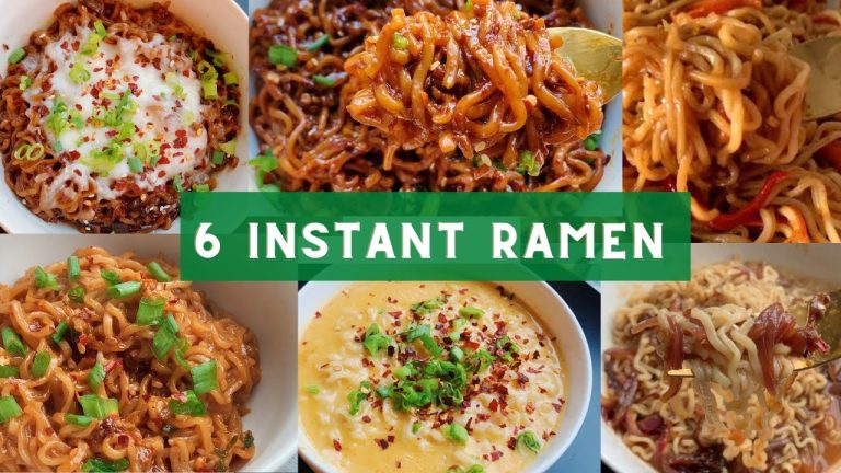 6 Instant Ramen Recipes 🍜  🔥  ASMR | Easy & Cheap Ramen Under $2