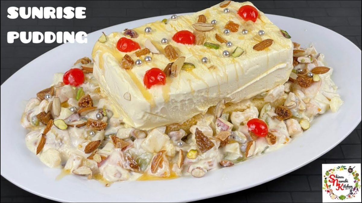 Sunrise Pudding recipe – 10 mins No Fire-Cook Dessert Recipe – Trifle Pudding – Cream Fruit Trifle