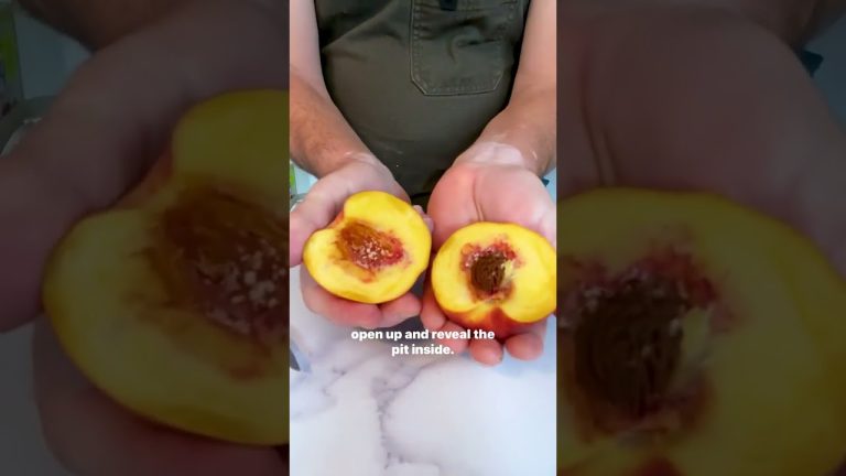 The Easiest Way to Pit a Peach #Shorts