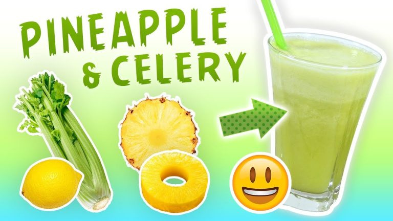 Pineapple Celery Smoothie (Fat Burning Smoothie Recipe)