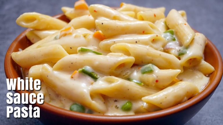 White Sauce Pasta | వైట్ సాస్ పాస్తా | How To Make Pasta In Telugu | Pasta Recipes