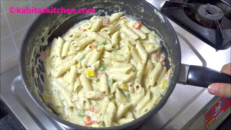 White Sauce Pasta Recipe | पास्ता बनाने की विधि | Pasta in white sauce | recipe by kabitaskitchen