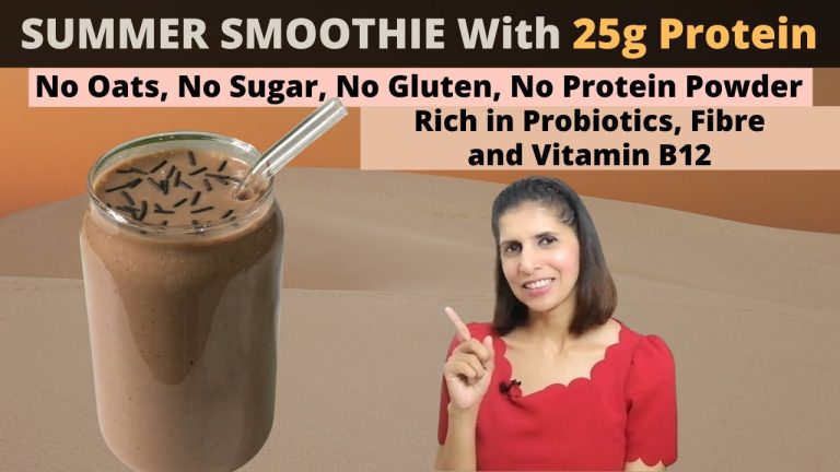 High Protein Breakfast Smoothie Recipe | No Oats, No Sugar | Rich in Fibre & Probiotic | Weight Loss