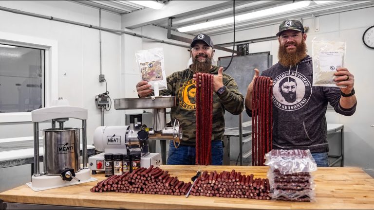 How To Make Deer Sticks (Smoked Venison Sticks on a Pellet Grill) | The Bearded Butchers