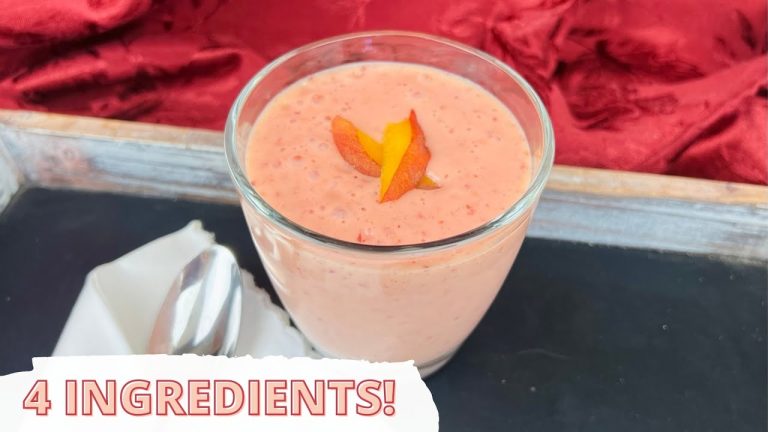Strawberry Peach Smoothie Recipe – Perfect Summer Fruit Smoothie!