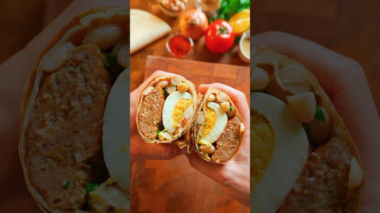 Köfte Ekmeğe Rakip: #köfte #piyaz #dürüm 🌯😋 #yemekcom