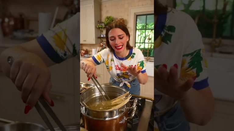 Shishito Peppers and Burrata Spaghetti