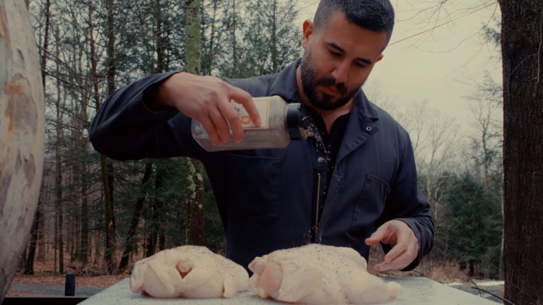 BBQ Chicken & A Burn Barrel In The Mountains
