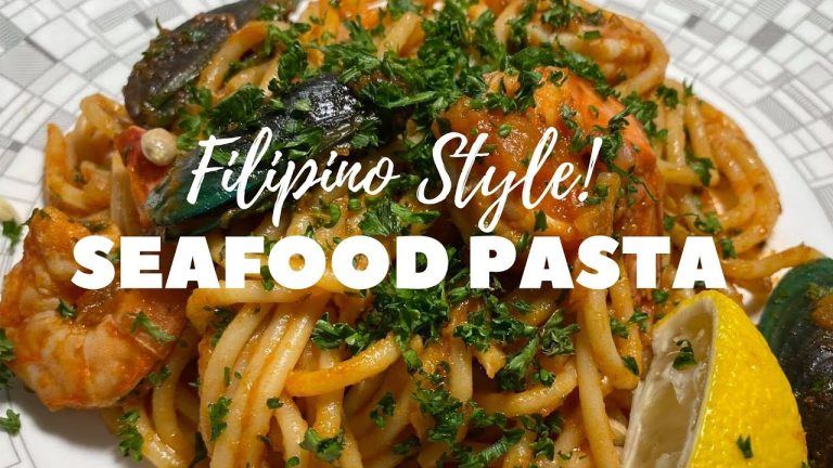 Seafood Pasta | Filipino Style