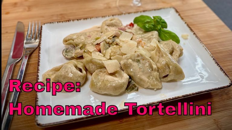 Homemade Tortellini quick recipe #food #pasta #recipe