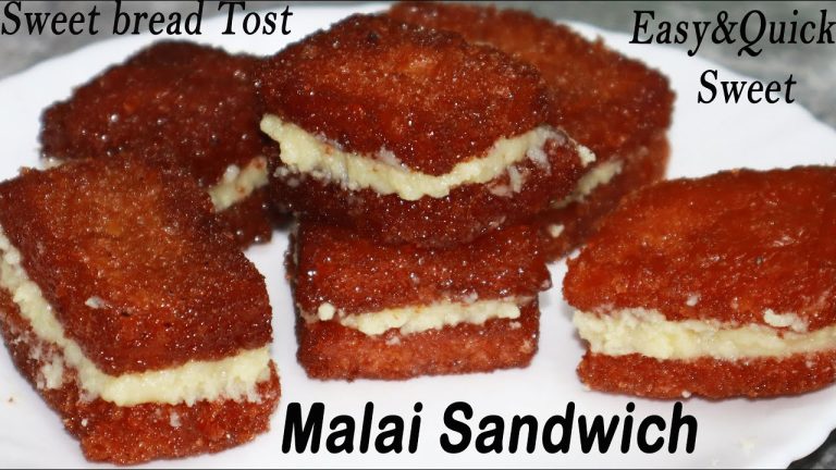 నోరూరించే బ్రెడ్ స్వీట్😋Bread Kova Sweet-Malai bread sandwich-Instant Kova recipe-Khoya sweet recipe