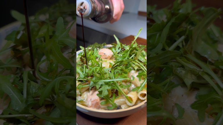 PÂTES AU SAUMON 🍝😍#pasta #italie #italy #saumon #salmon #pate #tiktokfood #salmon #recette #recipe