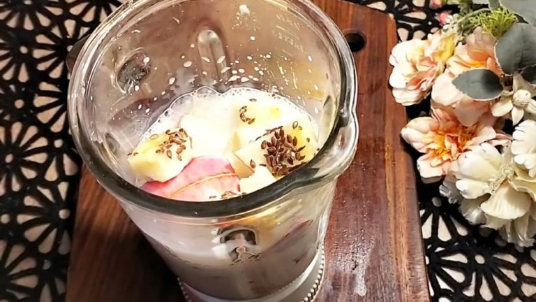 Apple Banana Smoothie with healthy flaxseed | Healthy Juice Recipes|