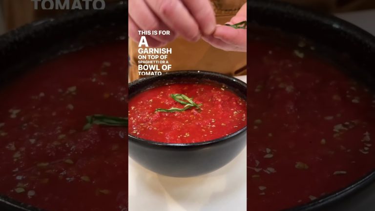 How To Chiffonade Basil #Shorts