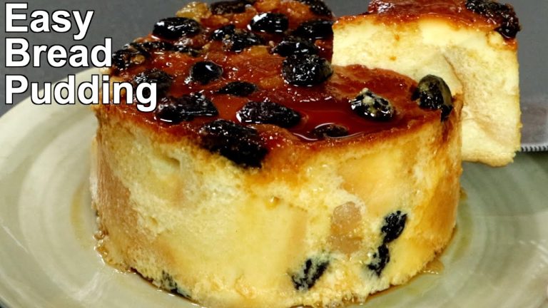 Bread Pudding Recipe Without Blender, Beater and Oven | How to Make Caramel Pudding at Home