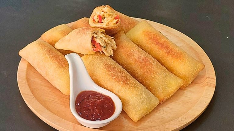 Chicken Mayo Fried Bread Roll Recipe! Chicken stuffed Bread Roll! Bread Recipes! Easy & Delicious!