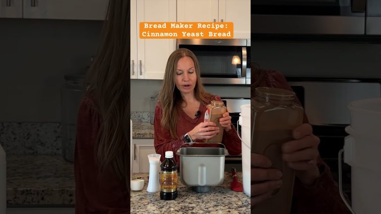 Bread Maker Cinnamon Yeast White Bread Recipe #breadrecipe