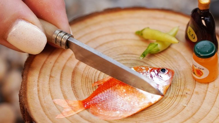 The Best Miniature Fish Cooking Recipes | How to cook Miniature Fish Foods | Tiny Cakes