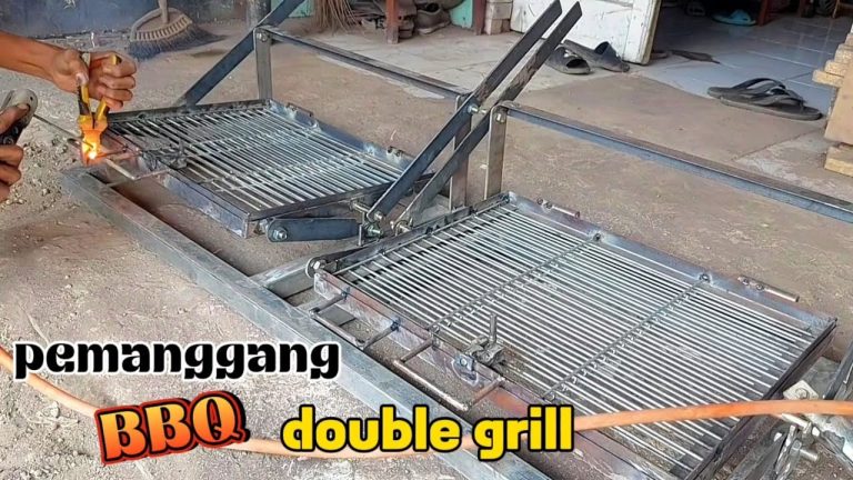 cara buat🤗alat panggang BBQ double grill