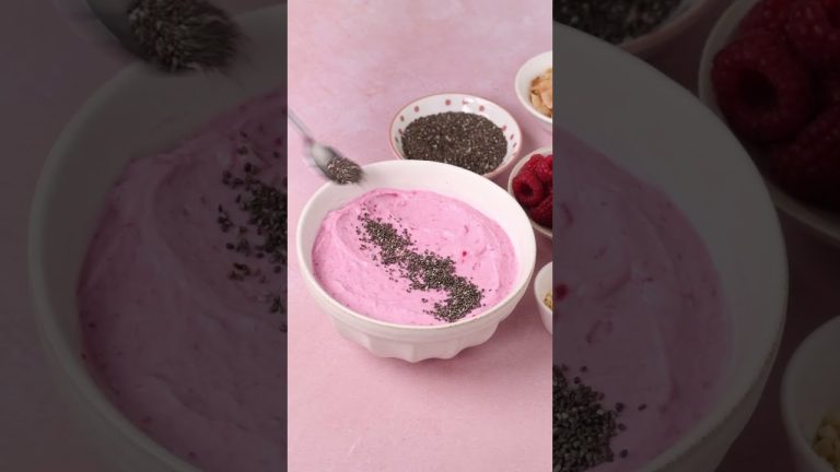 Proteinska zdjela s malinama #proteini