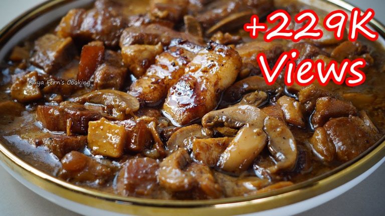 GRABE PALA ANG SARAP NITO!!! MAPAPARAMI KA NG KAIN SA PORK STRIPS AND MUSHROOM IN CREAMY SAUCE!!!