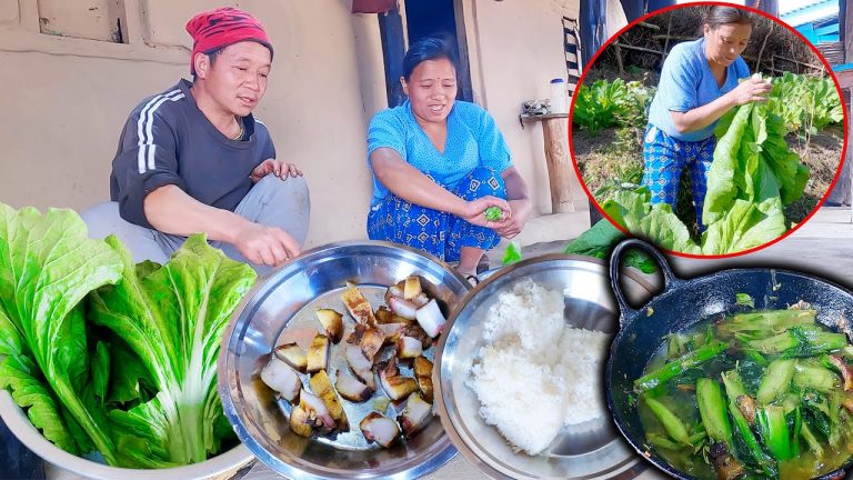 we are  cooking pork mustard curry and rice @bhumivillagevlogs
