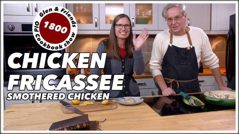 1800 Fricassee Of Chicken  Recipe – Old Cook Book Show – Smothered Chicken