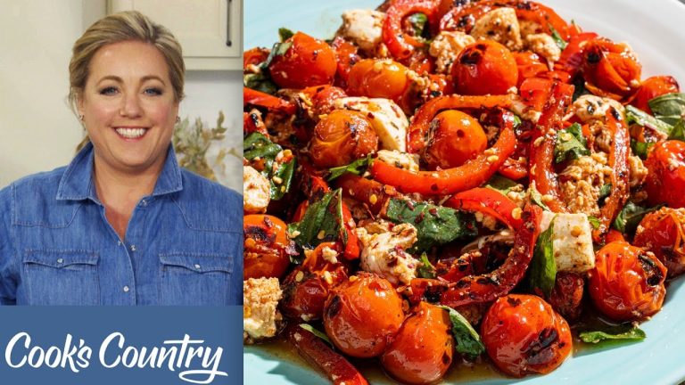 Cast-Iron Cherry Tomato Mozzarella Salad