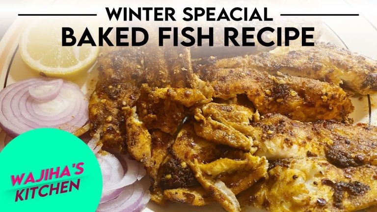 WINTER SPECIAL BAKED FISH RECIPE | HEALTHY FISH RECIPE | Wajiha’s kitchen & vlogs