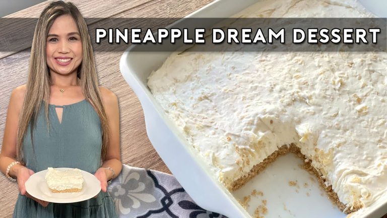 PINEAPPLE DREAM DESSERT | No Bake Pineapple Cream Dessert