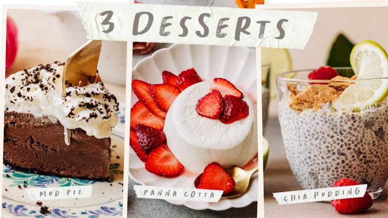 3 NO BAKE DESSERTS – Incredibly EASY No-Bake Dessert Ideas