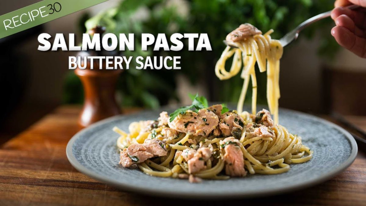 I Love This Easy 20 Minute Lemon Salmon Pasta, A Delicious, Quick Meal!
