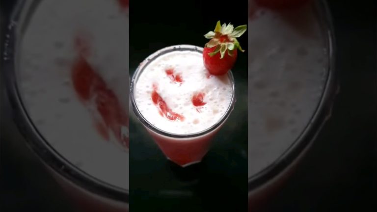 Strawberry  Milkshake #shorts #strawberry #yummy #trending