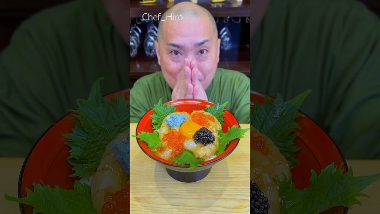 【Botan Ebi】🇯🇵Superb Botan Shrimp Rice Bowl 🍣🦐 #shorts