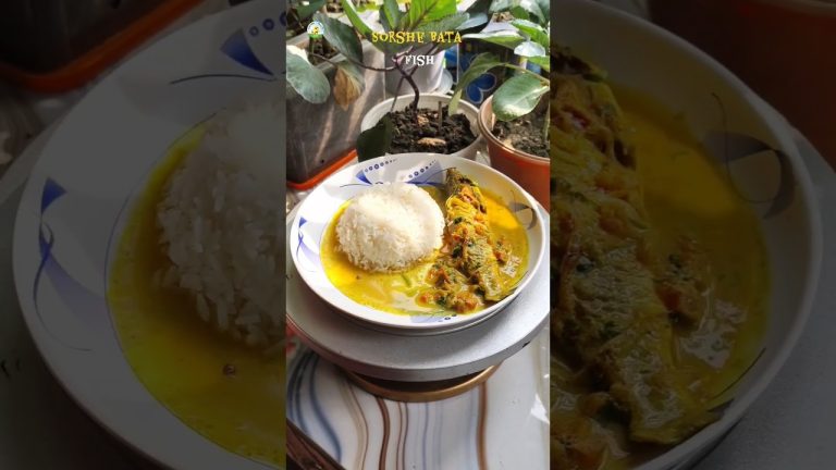 Sorshe Bata fish/ সরষে বাটা মাছ ❤️ #shorts #food #bengalirecipe #fishrecipe #batamacherjhal #recipe