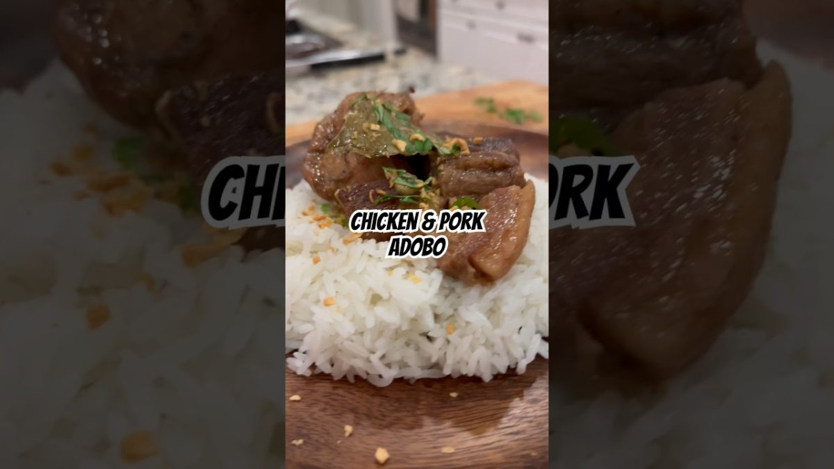 Chicken & Pork Adobo #chickenrecipe #chickenadobo #porkadobo #adobo #filipino #asmr #cooking
