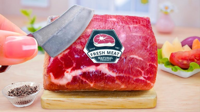 So Tasty Miniature Beef Recipe – Cooking in Realistic Mini Kitchen with Mini Yummy