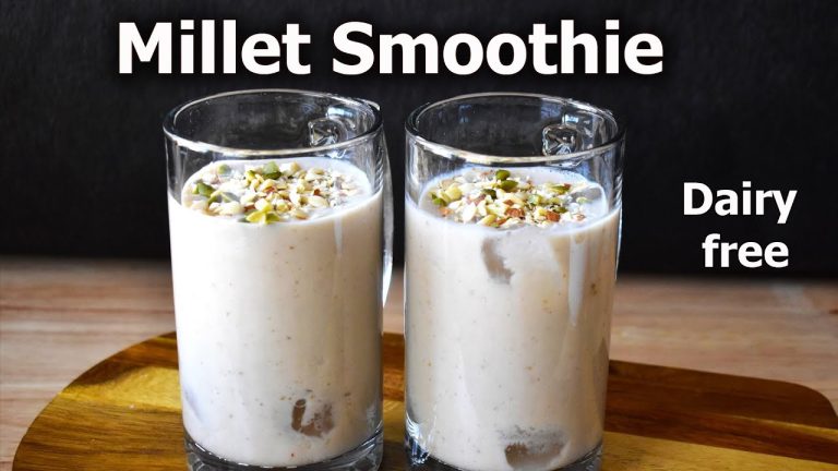 Millet smoothie recipe | simple and delicious dairy-free smoothie recipe