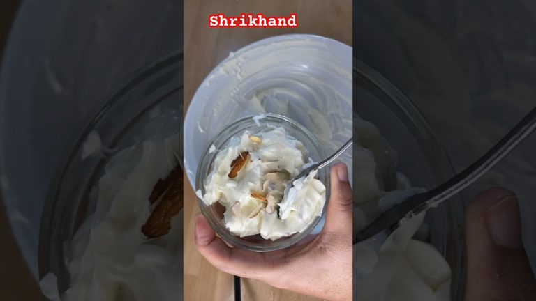 Shrikhand//sweet yogurt #recipe #youtubeshorts #shortvideo #viral #viralvideo #nepalikitchen #food